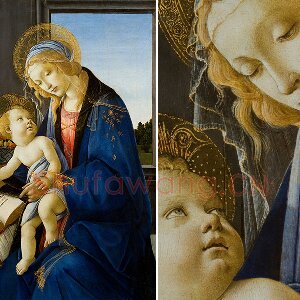 意大利画家波提切利作品《读书圣母》